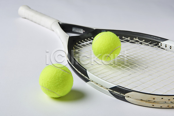 사람없음 JPG 포토 두개 스튜디오촬영 실내 테니스 테니스공 테니스라켓 테니스용품