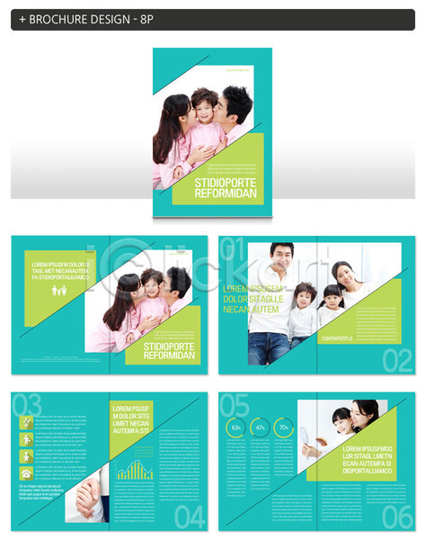 30대 남자 성인 어린이 여러명 여자 한국인 INDD ZIP 인디자인 템플릿 가족 상반신 손잡기 키스 팜플렛