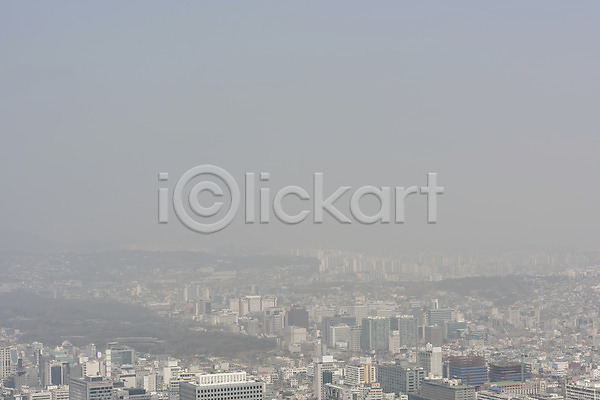 공해 대기오염 사람없음 JPG 포토 건물 남산 도시 먼지 미세먼지 서울 야외 오염 주간 황사
