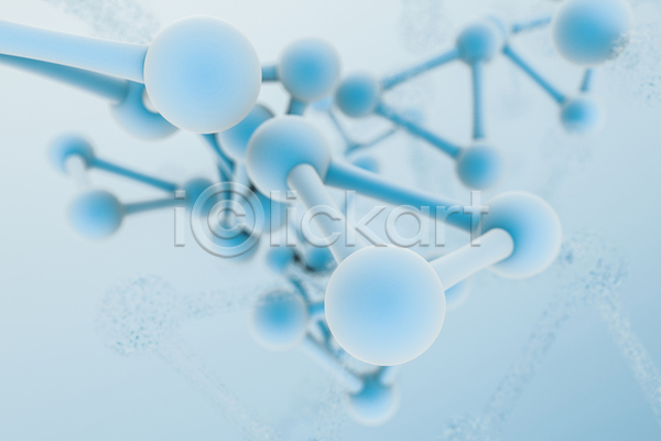 사람없음 3D JPG 포토 해외이미지 DNA 그래픽 기하학 백그라운드 블러 생물학 선 연결 원자 원형 하늘색 해외202004 화학