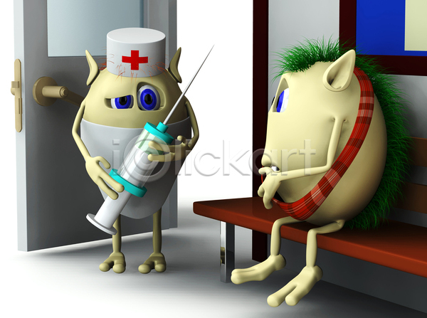 고통 사람없음 3D JPG 일러스트 포토 해외이미지 3D캐릭터 간호사 건강 건강관리 들기 바이러스 병원 앉기 의사 주사기 주사약 치료 컨셉 코로나바이러스 코로나바이러스감염증19 해외202004 환자