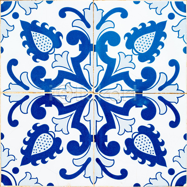 사람없음 JPG 포토 해외이미지 그림 디자인 미술 백그라운드 아라베스크 추상 타일 파란색 패턴 해외202004