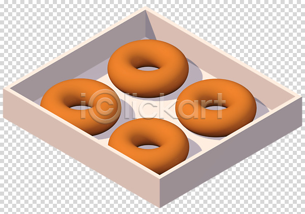 사람없음 3D PNG 디지털합성 편집이미지 3D소스 도넛 음식 편집소스