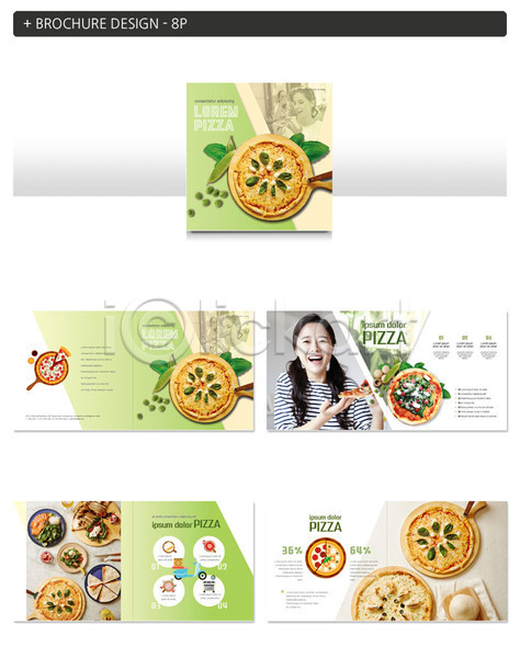 즐거움 20대 사람 서양인 성인 성인여자만 세명 여자 한국인 INDD ZIP 인디자인 템플릿 나뭇잎 들기 먹기 미소(표정) 밀가루반죽 샐러드 오토바이 요리방법 팜플렛 피자 피자조각 한판