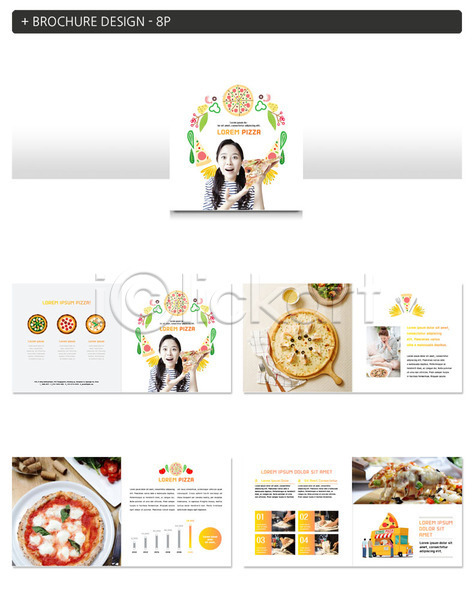 과정 즐거움 20대 두명 사람 성인 성인여자만 여자 한국인 INDD ZIP 인디자인 템플릿 그래프 놀람 미소(표정) 방법 상반신 손들기 식탁보 요리 전신 팜플렛 포크 피자 피자조각 피자집