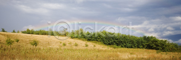 사람없음 JPG 포토 해외이미지 구름 날씨 내추럴 무지개 밭 빛 수평선 여름 자연 컬러풀 풍경 해외202004 해외포토