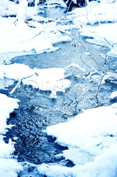 사람없음 JPG 포토 해외이미지 강 개울 겨울 겨울풍경 눈(날씨) 눈덮임 야외 자연 주간 해외202004