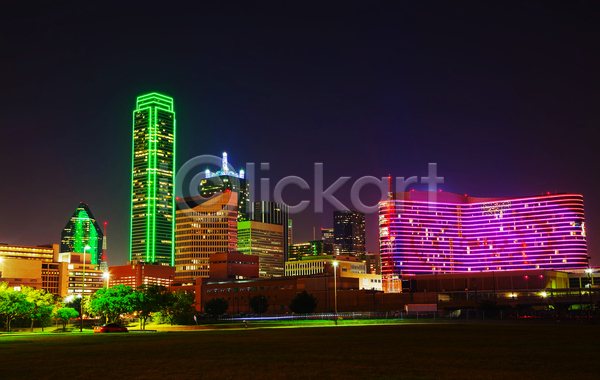 사람없음 JPG 포토 해외이미지 건물 고층빌딩 대도시 도시 도시풍경 도심 미국 야간 야경 야외 텍사스 풍경(경치) 해외202004