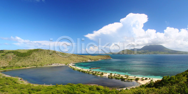 사람없음 JPG 포토 해외이미지 구름 만 물 산 성자 자연 터키석 파라다이스 풍경 해외202004 해외포토 환경