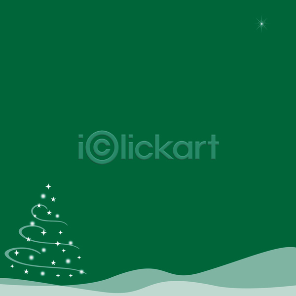 사람없음 JPG 일러스트 포토 해외이미지 겨울 백그라운드 별 언덕 초록색 카피스페이스 크리스마스 크리스마스장식 해외202004