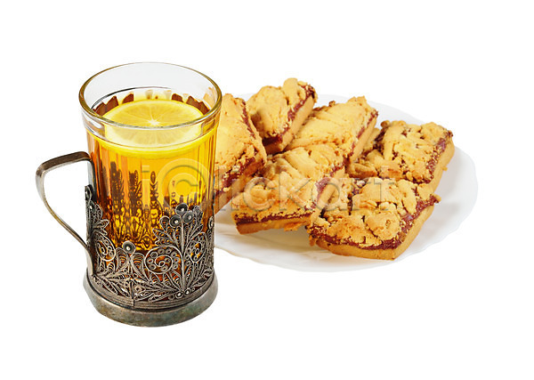 뜨거움 사람없음 JPG 포토 해외이미지 레몬 음료 음식 차(음료) 컵 컵받침 쿠키 해외202004 흰색