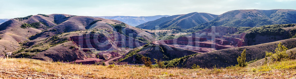 따뜻함 사람없음 JPG 포토 해외이미지 갈색 거친 골짜기 내추럴 대리석 디자인 먼지 바위 백그라운드 벽 빨간색 우주 자연 지질학 지하 질감 채석 추상 파노라마 판 평야 표면 해외202004 해외포토 화강암 흙