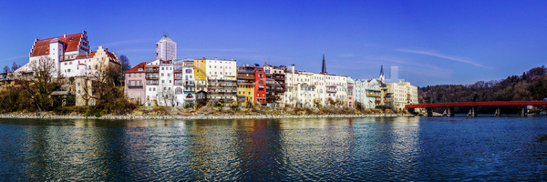 사람없음 JPG 포토 해외이미지 강 건물 건축양식 대문 도시 독일 바이에른 센터 여관 여행 역사 타운 태양 해외202004 해외포토