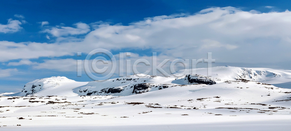 사람없음 JPG 포토 해외이미지 겨울 겨울풍경 구름(자연) 노르웨이 설원 야외 자연 주간 하늘 해외202004