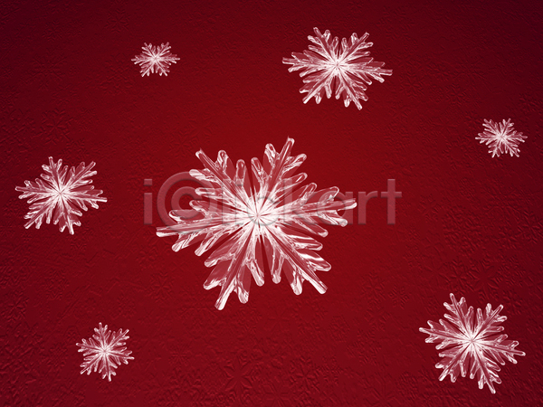 사람없음 JPG 포토 해외이미지 겨울 눈꽃무늬 눈송이 백그라운드 빨간색 크리스마스 해외202004