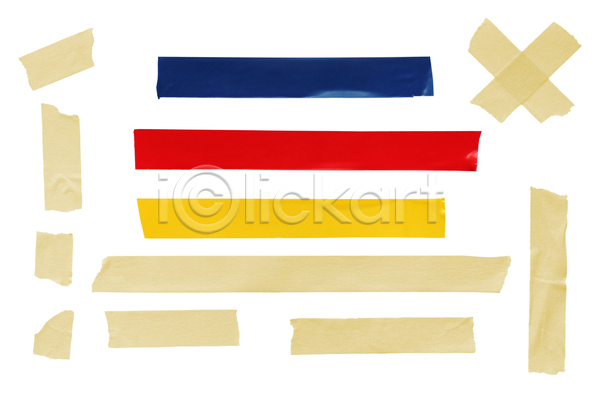 사람없음 JPG 포토 해외이미지 그룹 노란색 모음 빨간색 수집 자르기 조각 종류 찢어짐 테이프 파란색 해외202004