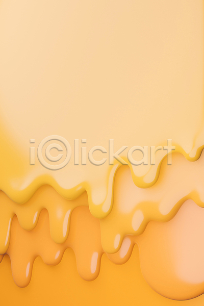 흐름 사람없음 3D JPG 포토 해외이미지 노란색 녹음(녹이기) 백그라운드 액체 치즈