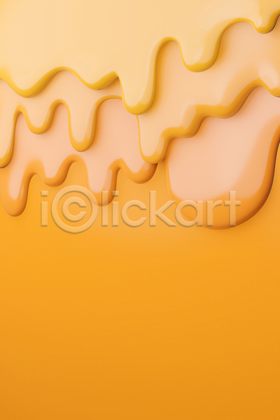 흐름 사람없음 3D JPG 포토 해외이미지 노란색 녹음(녹이기) 백그라운드 액체 치즈