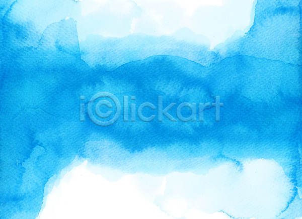 사람없음 JPG 일러스트 해외이미지 백그라운드 번짐 붓터치 수채화(물감) 파란색