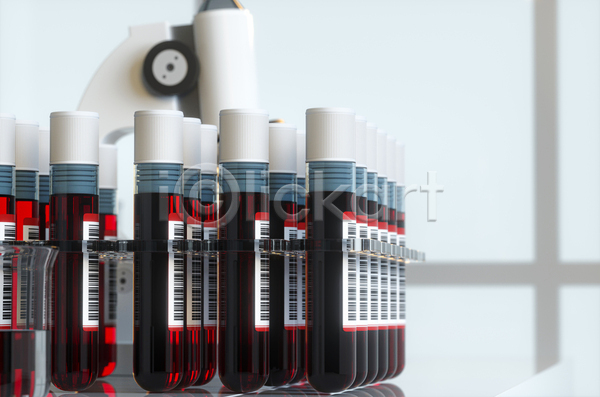 사람없음 3D JPG 해외이미지 바코드 시험관 의료기기 의학 현미경 혈액 혈액검사
