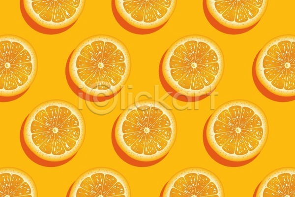 사람없음 EPS 일러스트 해외이미지 백그라운드 슬라이스 오렌지 주황색 패턴