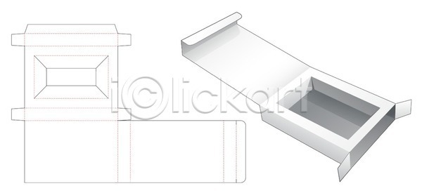 사람없음 EPS 일러스트 해외이미지 상자 설계도 종이 패키지 해외일러스트 흰색
