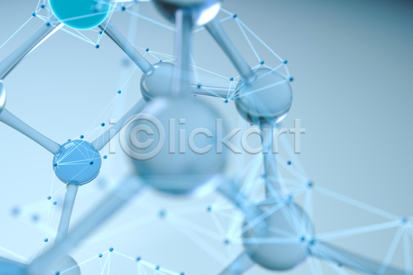 사람없음 3D JPG 포토 해외이미지 DNA 그래픽 기하학 백그라운드 블러 생물학 선 연결 원자 원형 하늘색 화학