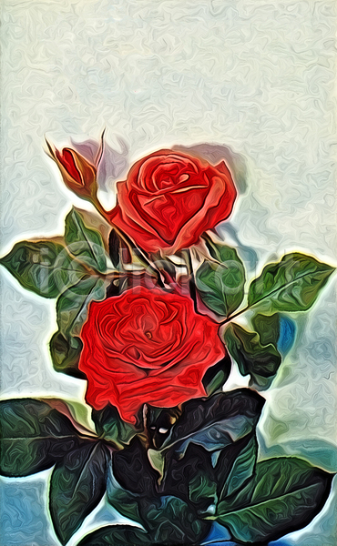 사람없음 JPG 일러스트 포토 해외이미지 꽃 미술 빨간색 장미