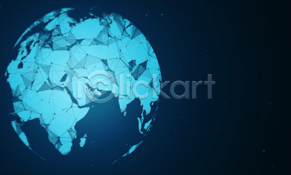사람없음 3D JPG 포토 해외이미지 그래픽 그래픽백그라운드 디지털 지구 지오메트릭 파란색 폴리곤 홀로그램
