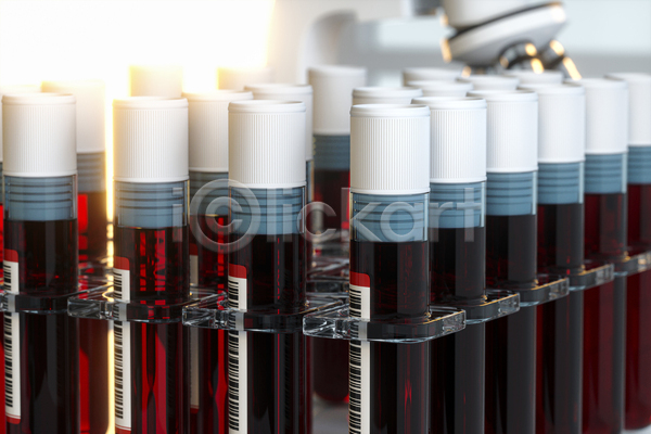 사람없음 3D JPG 해외이미지 바코드 시험관 의료기기 의학 현미경 혈액 혈액검사