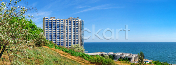 뜨거움 휴식 사람없음 JPG 포토 해외이미지 개발 건축양식 경사 계절 마을 만 모래 바다 보트 스포츠 여행 요트 우크라이나 유럽 자연 풍경 해외포토 휴가 휴양지