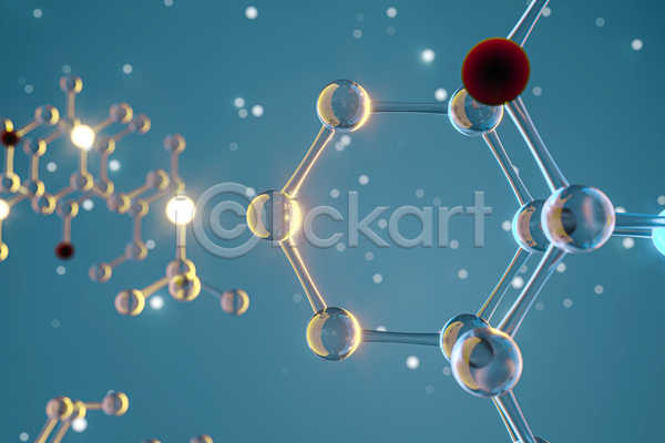 사람없음 3D JPG 포토 해외이미지 DNA 그래픽 기하학 반짝임 백그라운드 빛 생물학 선 연결 원자 원형 육각형 청록색 화학