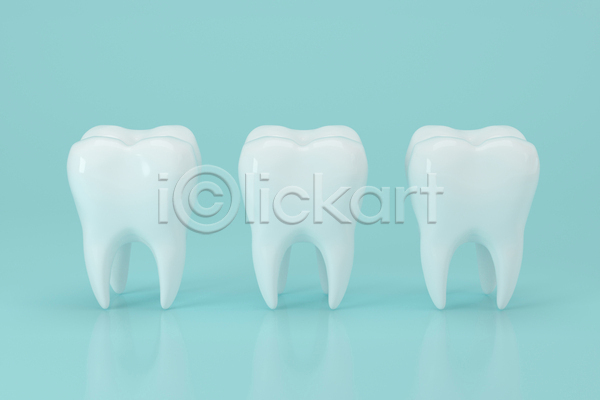 사람없음 3D JPG 해외이미지 의학 치아 치아건강 치아관리 하늘색