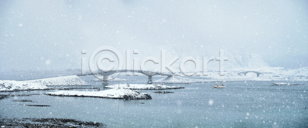 사람없음 JPG 포토 해외이미지 겨울 계절 낚시 노르웨이 물 바다 보트 스칸디나비아 어선 폭설 풍경 함선 해외포토