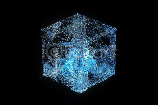 신비 차가움 사람없음 3D JPG 디지털합성 포토 해외이미지 블록 얼음 입체도형 정사각형 추상 큐브