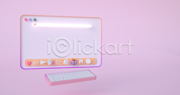 사람없음 3D JPG 포토 해외이미지 디지털 말풍선 모바일 분홍색 선물상자 세일 쇼핑 스크린 온라인 웹 인터넷창 확성기