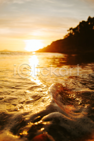 평화 휴식 사람없음 JPG 포토 해외이미지 경관 물결 야외 일몰 자연 주간 태양 파도 풍경(경치) 햇빛