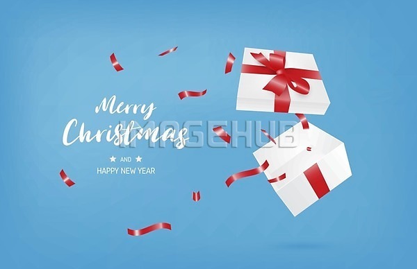 사랑 축하 행복 3D EPS 일러스트 해외이미지 겨울 놀람 디자인 리본 발렌타인데이 배너 백그라운드 빨간색 상자 생일 선물 인사 장식 축제 컨셉 크리스마스 파란색 포스터 활 휴가 흰색