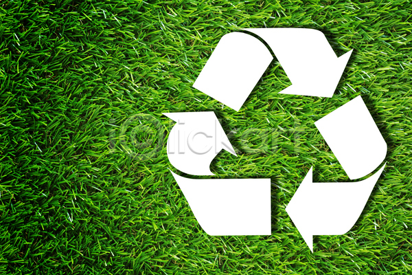 사람없음 JPG 포토 해외이미지 디자인 백그라운드 사인 심볼 에너지 에코 잔디 재활용 재활용표시 초록색