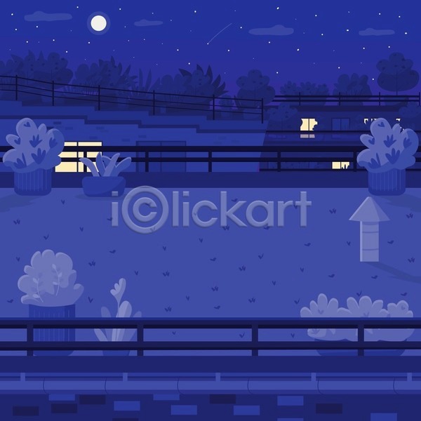 사람없음 EPS 일러스트 해외이미지 도시 밤하늘 보라색 야간 야외 저녁 풍경(경치) 플랫