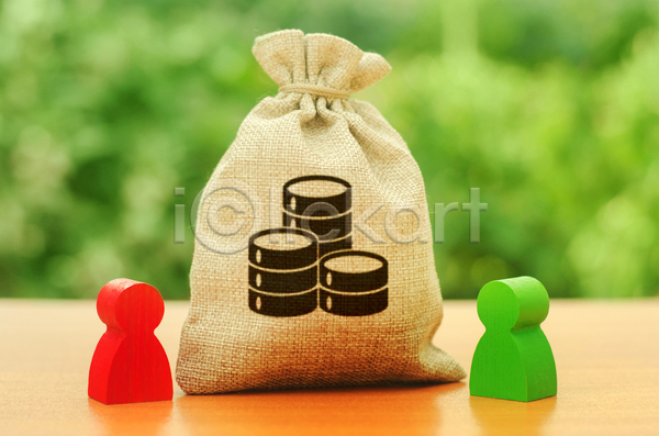 사람모양 사람없음 JPG 아웃포커스 포토 해외이미지 경제 금융 돈 돈자루 동전 말(게임) 비용 재산 컨셉