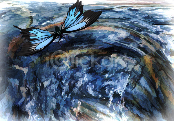 사람없음 3D JPG 일러스트 포토 해외이미지 가상현실 갈색 곤충 공상 나비 동물 사막 야외 추상 카피스페이스 컨셉 컬러풀 파란색 평야 풍경(경치) 현실 화산