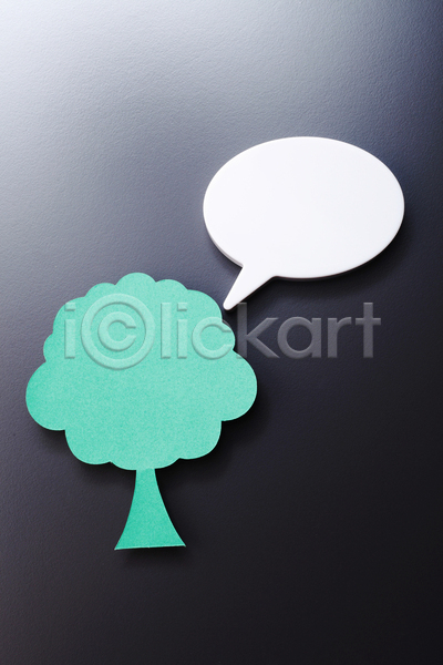 아이디어 사람없음 JPG 아이콘 포토 해외이미지 공백 나무 대화 말풍선 모양 세로 스튜디오촬영 종이 초록색 카피스페이스 컨셉 통신 환경 회색 회색배경