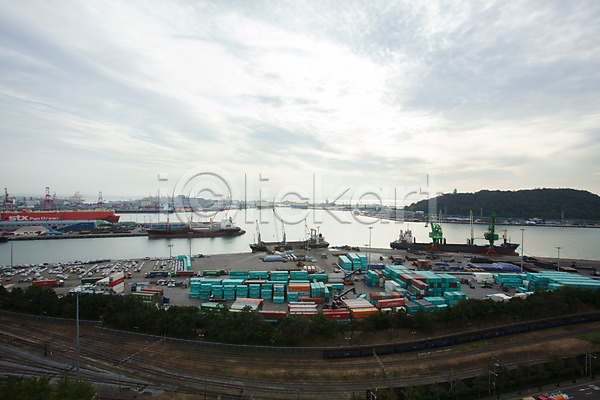 사람없음 JPG 포토 바다 야외 인천 주간 차이나타운 컨테이너 풍경(경치) 항구