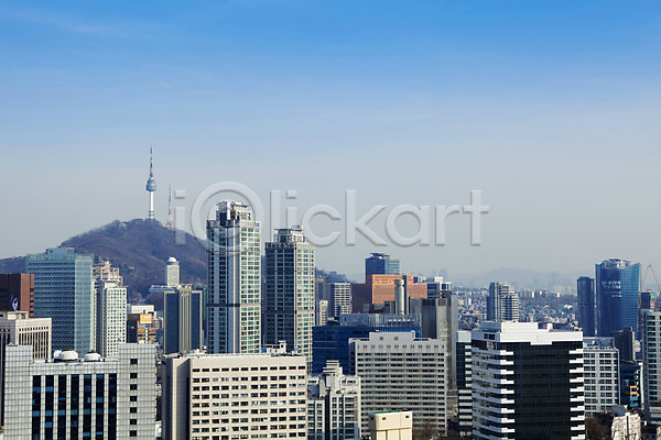 사람없음 JPG 포토 남산 남산타워 도시풍경 빌딩 빌딩숲 서울 야외 주간 하늘