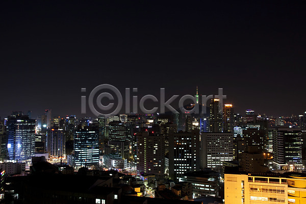 사람없음 JPG 포토 남산 남산타워 도시 도시풍경 빌딩 서울 야간 야경 야외 하늘