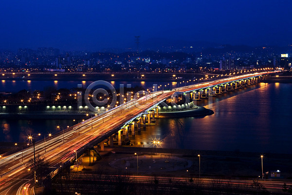 사람없음 JPG 포토 다리(건축물) 도시풍경 서울 야간 야경 야외 양화대교 한강 한강다리