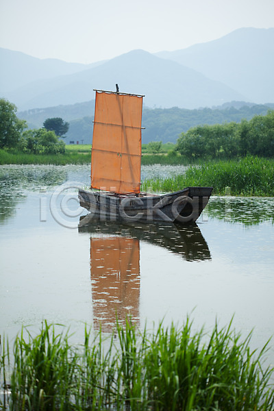 사람없음 JPG 포토 돛단배 두물머리 북한강 야외 양평 자연 주간 풀잎 풍경(경치) 황포돛배