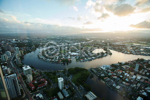 사람없음 JPG 포토 강 건물 구름(자연) 도시 야외 주간 풍경(경치) 하늘 해외풍경 호주