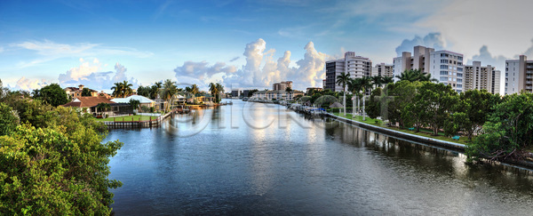 침묵 사람없음 JPG 포토 해외이미지 구름 나폴리 물 뱃놀이 보트 파노라마 풍경 플로리다 하늘 항해 해외포토